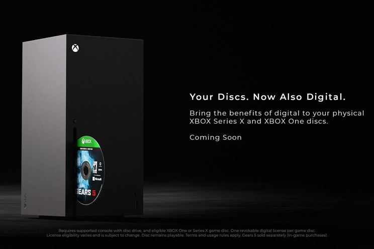 Xbox Disc-to-Digital ya es para todos: discos One y Series con licencia digital